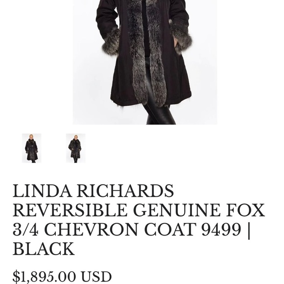 Reversible genuine Fox Fur 3/4 length Coat. Great condition. - Picture 3 of 4